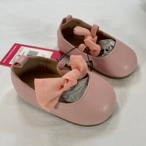 Vince Camuto Light Pink Bow Mary Jane Baby Shoes Size 3 Infant Girls NWT